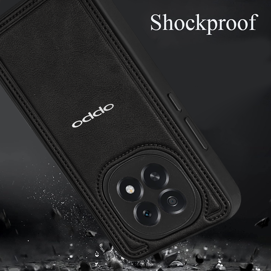 OPPO F29 5G Vintage Leather Stitched Protective Back Case