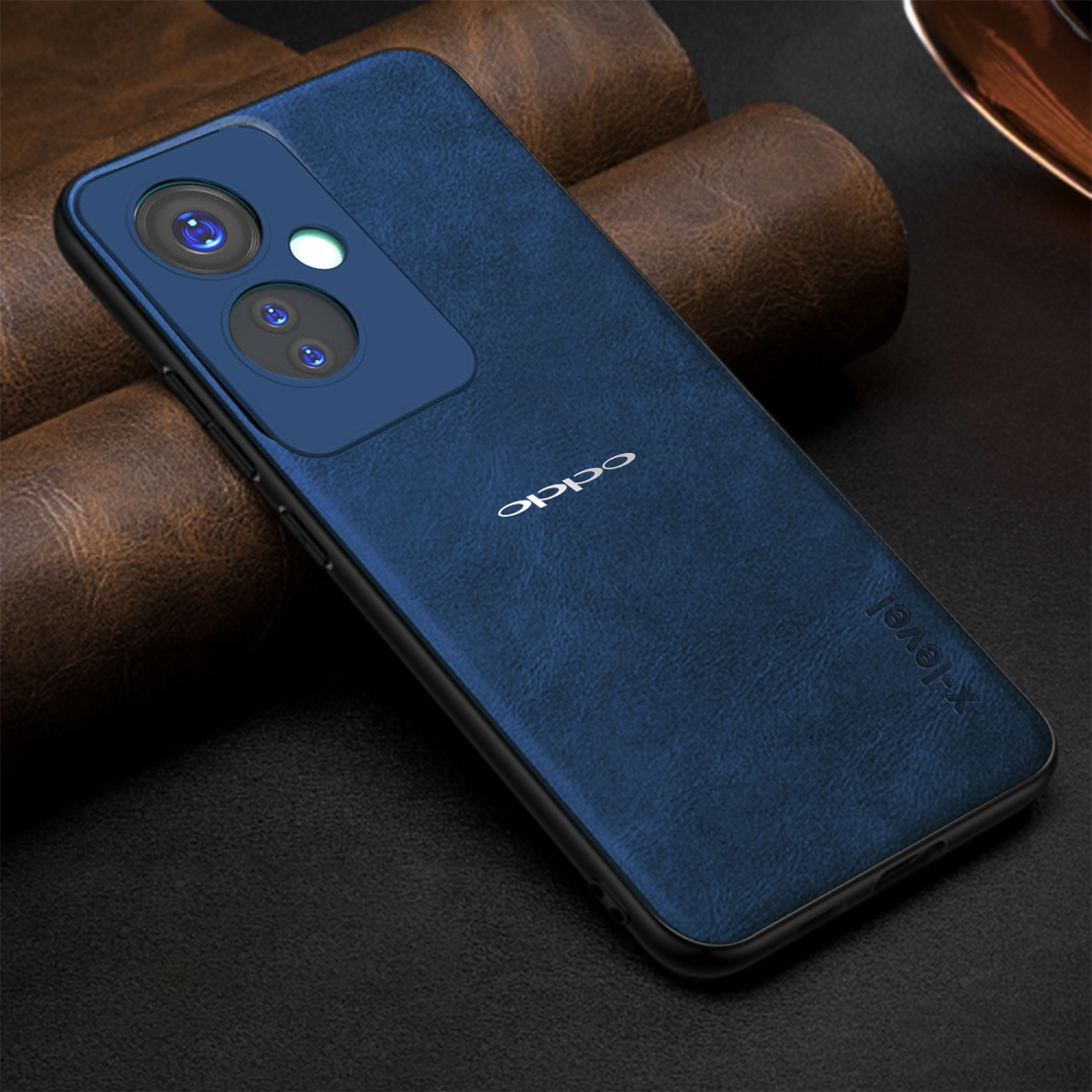 OPPO F25 Pro 5G Business Style PU LEATHER PROTECTIVE BACK CASE WITH CAMERA PROTECTION