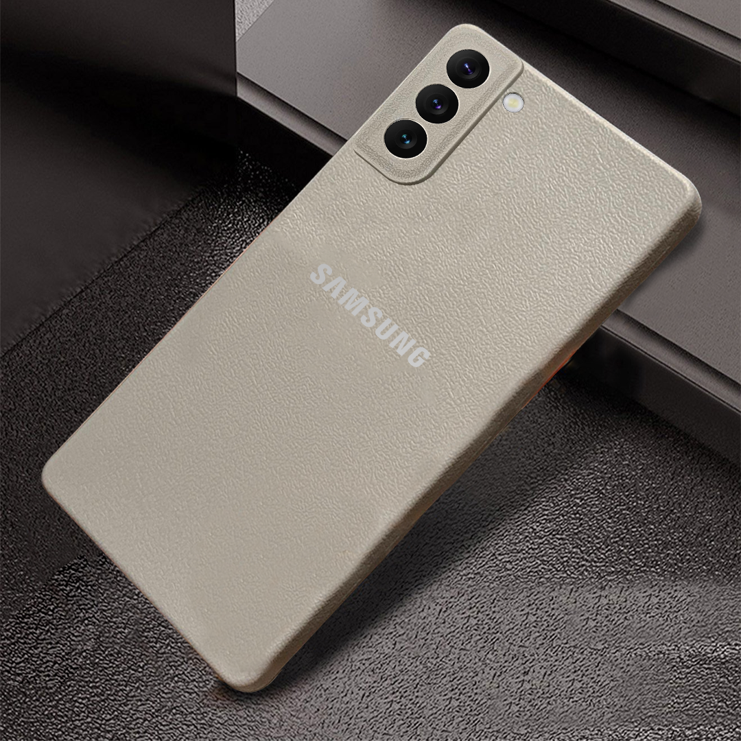 Samsung Galaxy S22 5G Solid Color Leather Texture Matte Phone Back Case