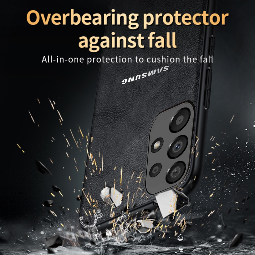 GALAXY A52s 5G  Business Style PU LEATHER PROTECTIVE BACK CASE WITH CAMERA PROTECTION