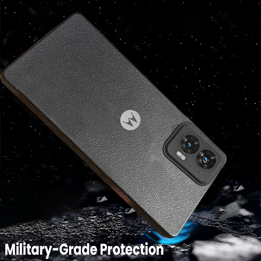 MOTO EDGE 50 FUSION 5G Solid Color Leather Texture Matte Phone Back Case