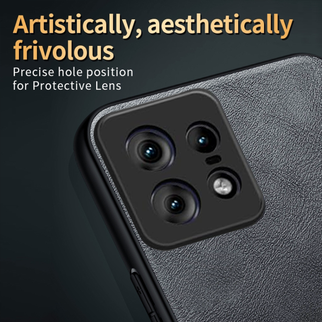 MOTO EDGE 50 PRO 5G  Business Style PU LEATHER PROTECTIVE BACK CASE WITH CAMERA PROTECTION