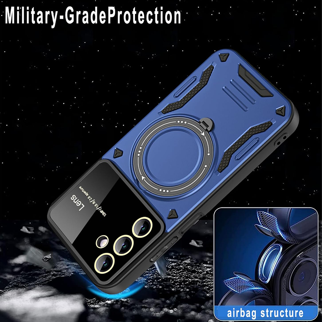 SAMSUNG GALAXY A26 5G Heavy Duty Rugged Shockproof Camera Lens Protector Phone Cover with Kickstand