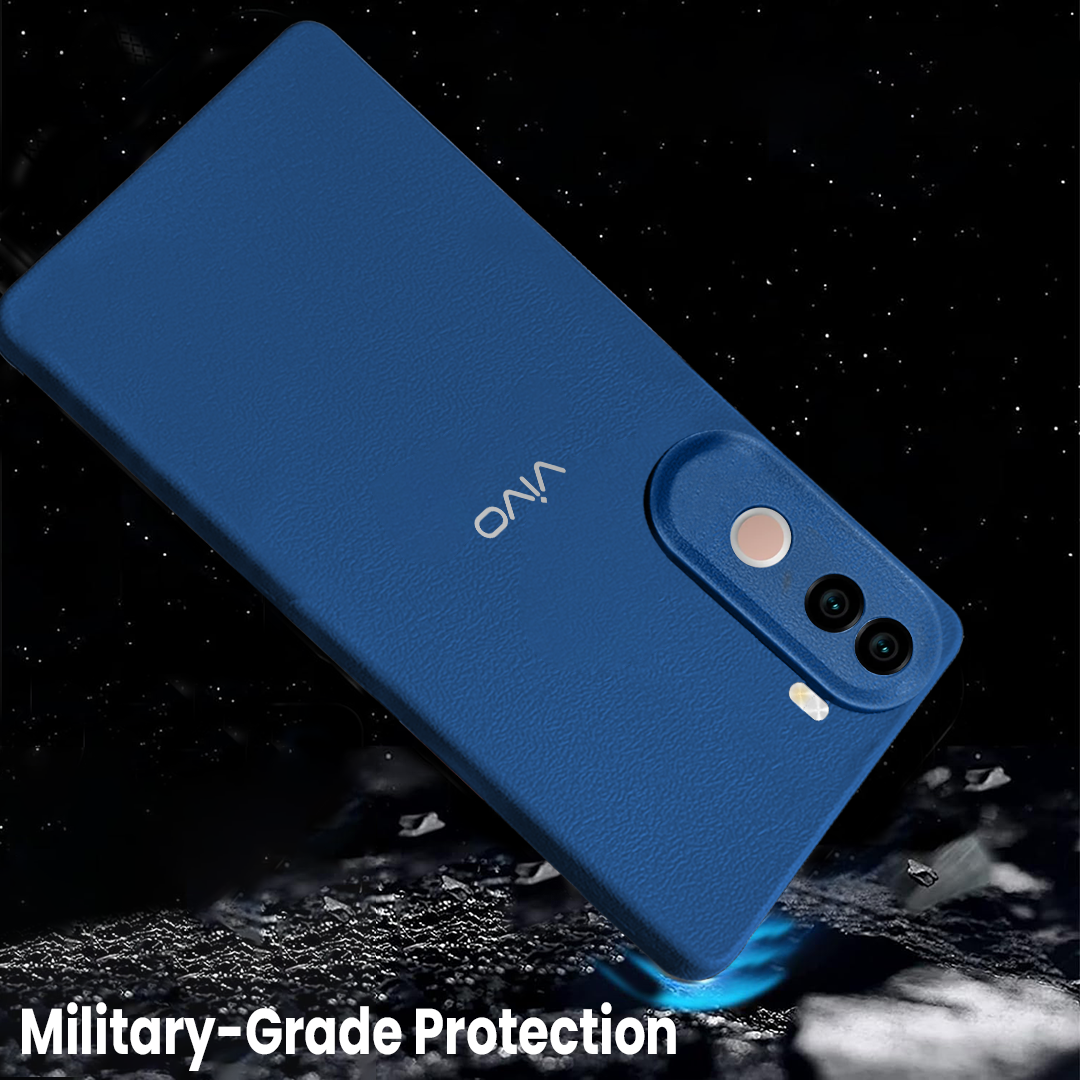 Vivo V40e 5G Solid Color Leather Texture Matte Phone Back Case