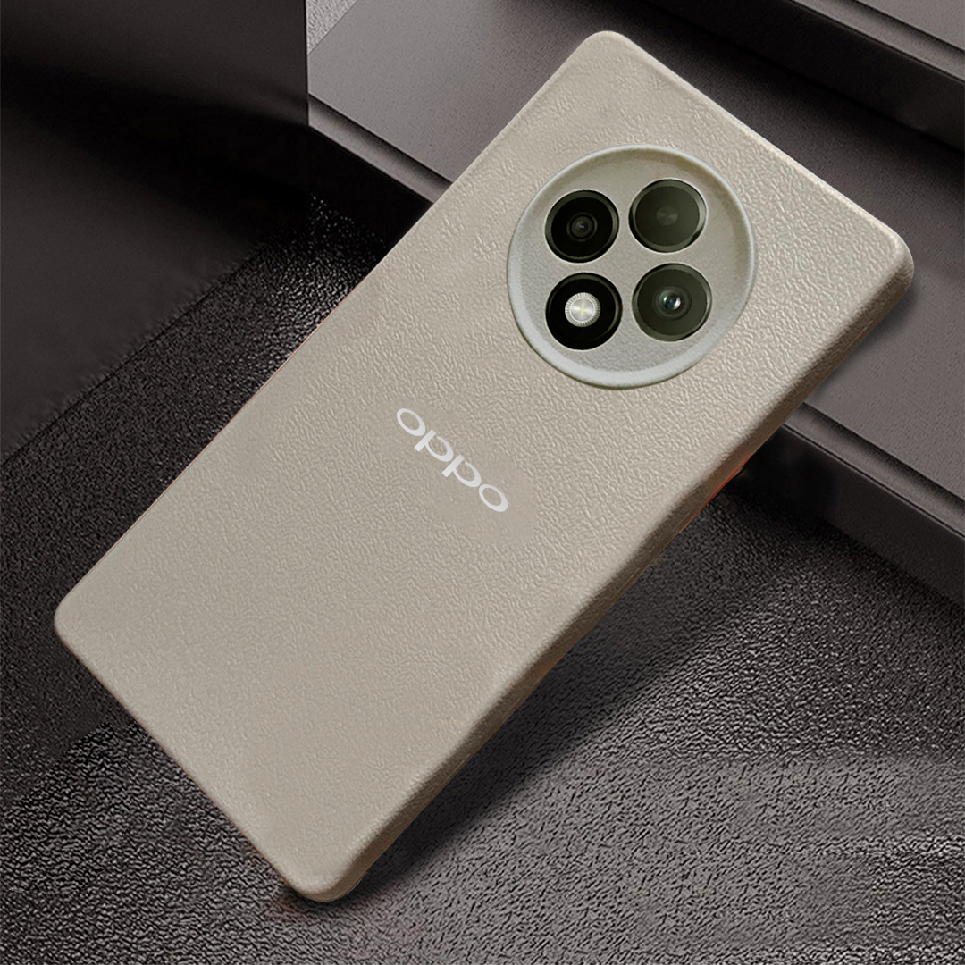 Oppo F27 5G Solid Color Leather Texture Matte Phone Back Case