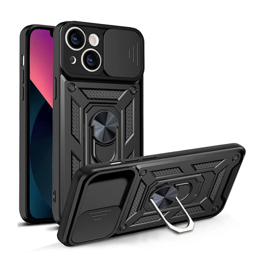 IPhone 13 5G Armor Military-grade Case With Sliding Camera Cover & 360 Kickstand