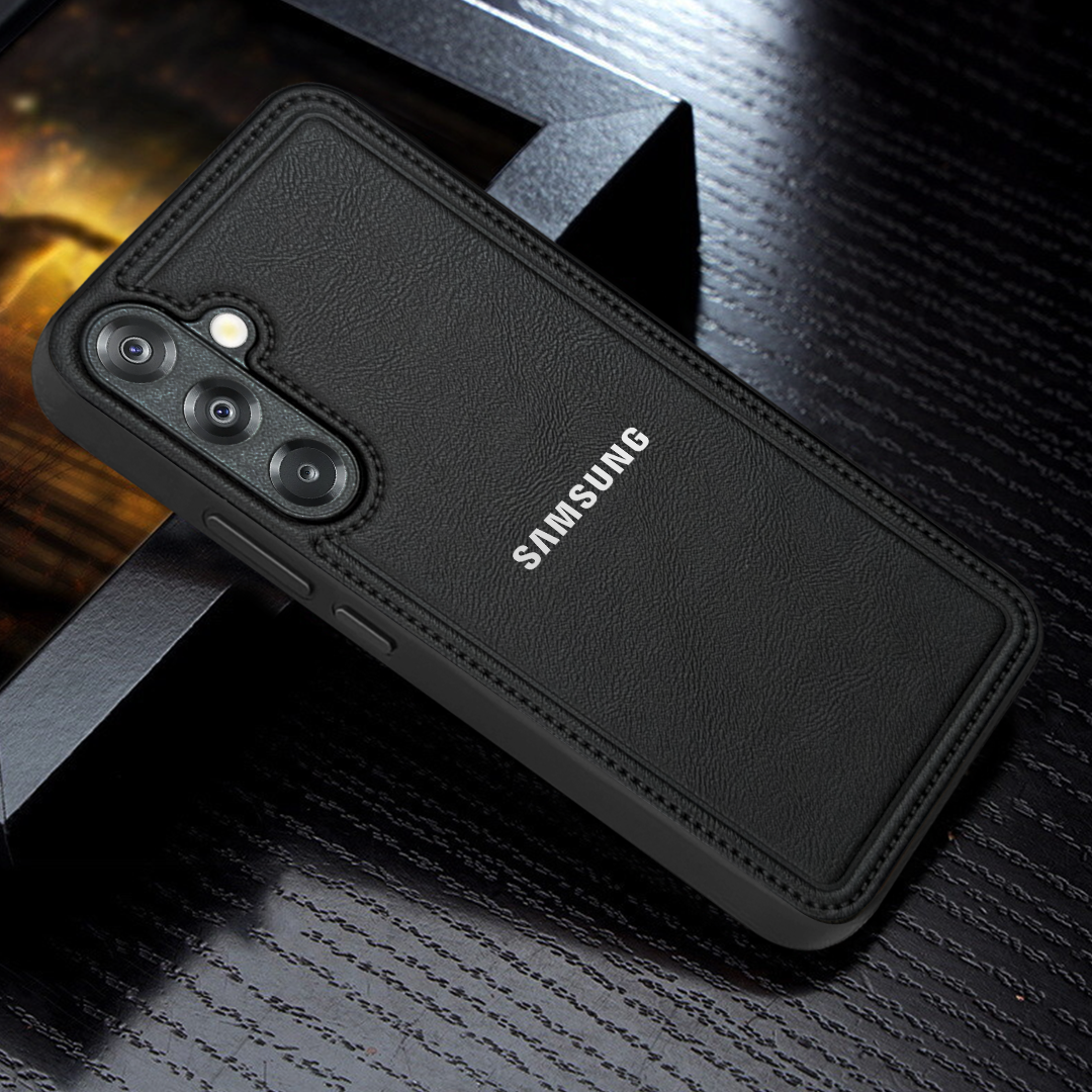 Samsung Galaxy A56 5G Vintage Leather Stitched Protective Back Case