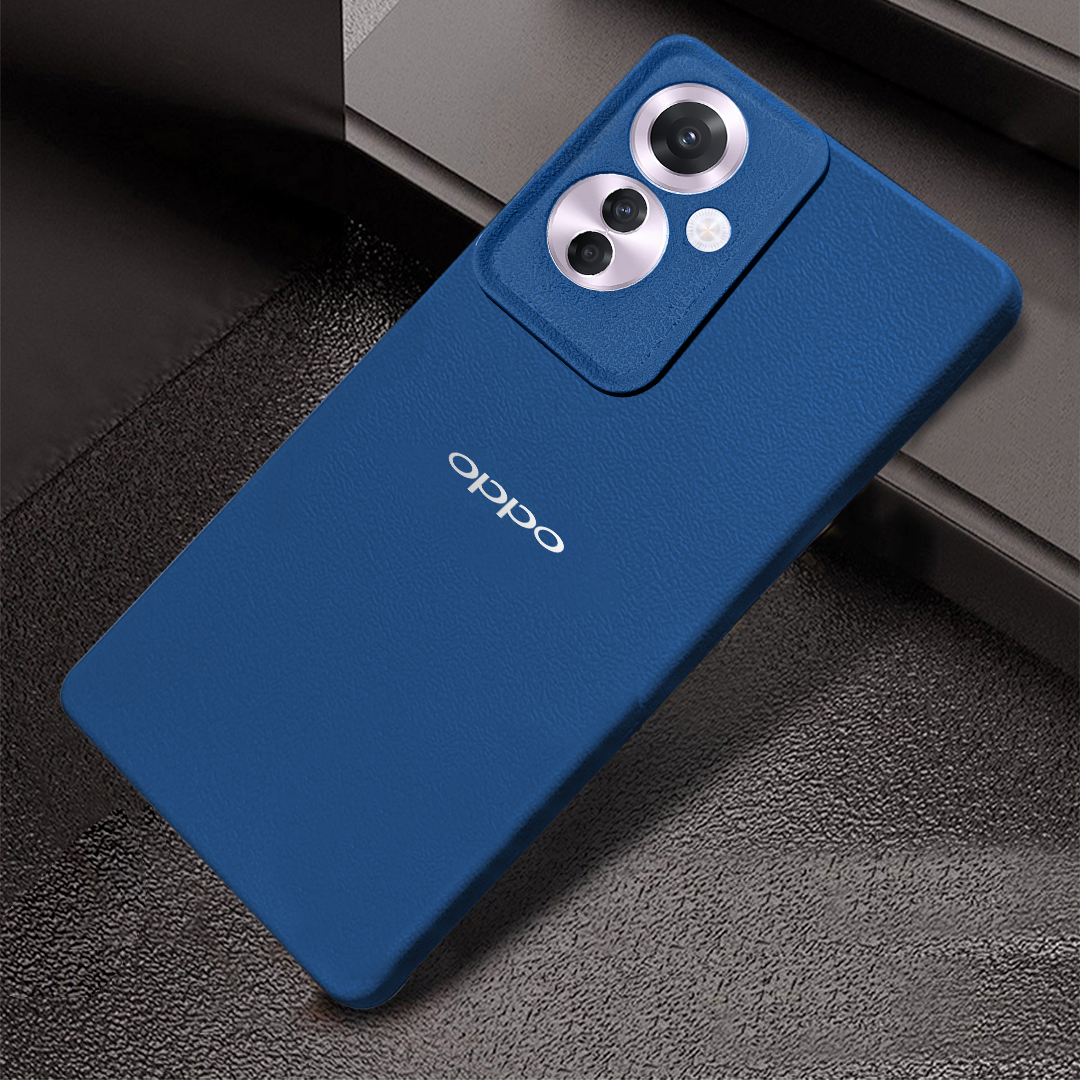 OPPO F25 PRO 5G Solid Color Leather Texture Matte Phone Back Case