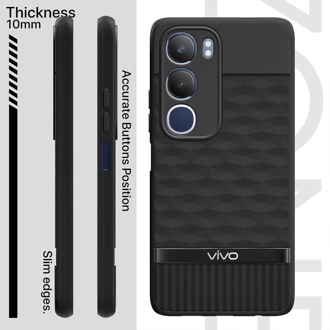 VIVO Y29 5G 3D Hexa Cube Design Drop Protection | Camera Protection TPU Back Case
