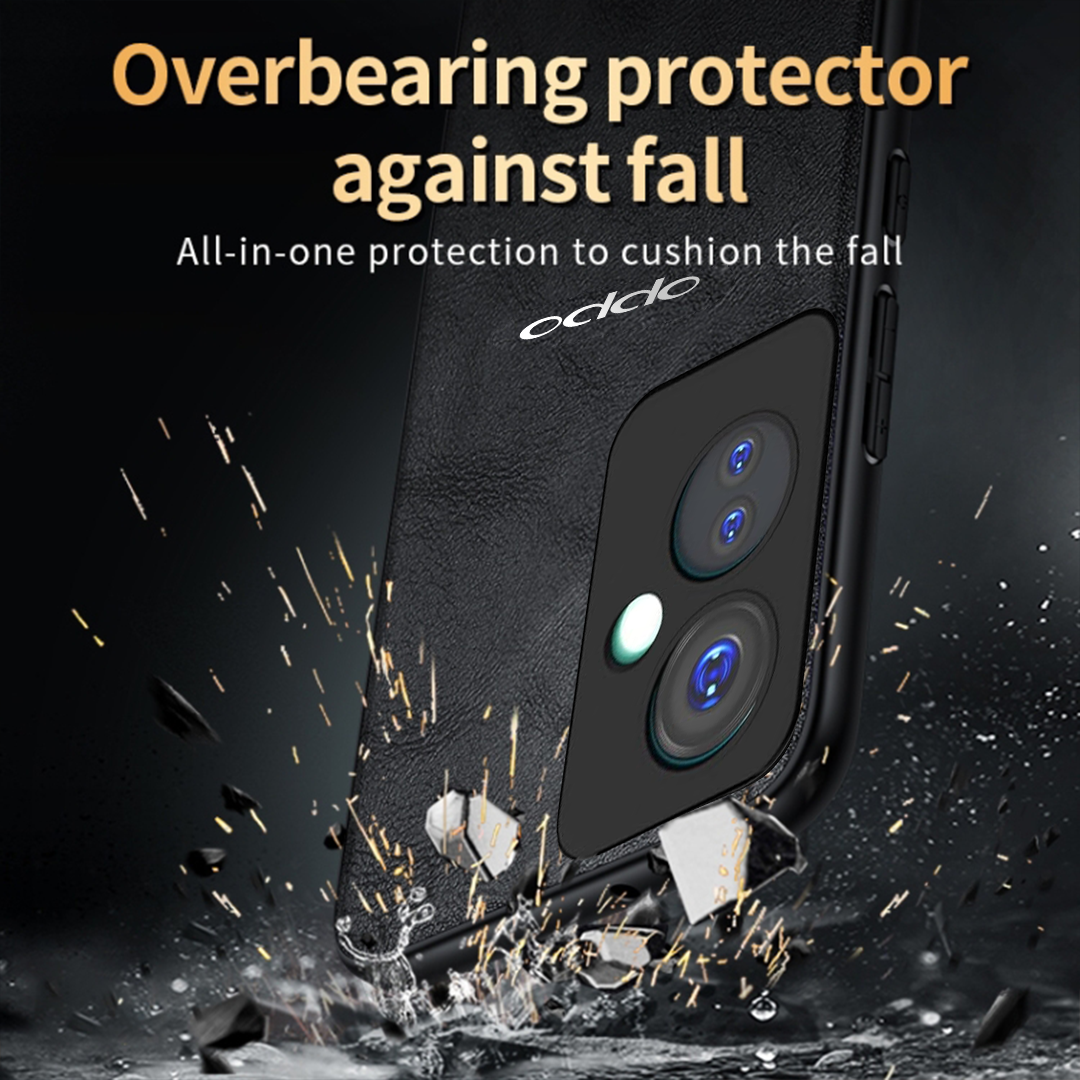 OPPO F25 Pro 5G Business Style PU LEATHER PROTECTIVE BACK CASE WITH CAMERA PROTECTION