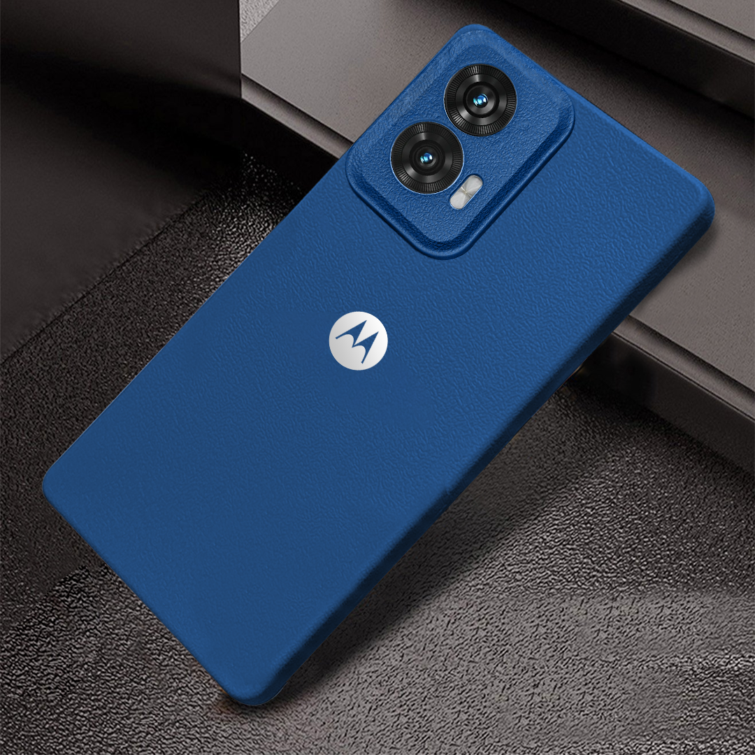 MOTO EDGE 50 FUSION 5G Solid Color Leather Texture Matte Phone Back Case