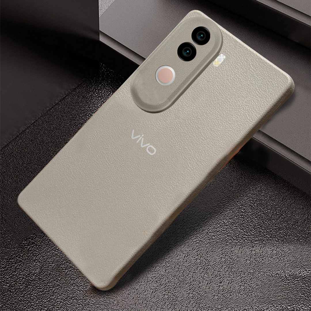 Vivo V40e 5G Solid Color Leather Texture Matte Phone Back Case