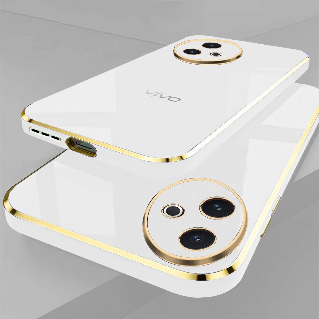 VIVO Y39 5G ULTRA-SHINE GOLD ELECTROPLATED LUXURIOUS  BACK CASE WITH CAMERA PROTECTION