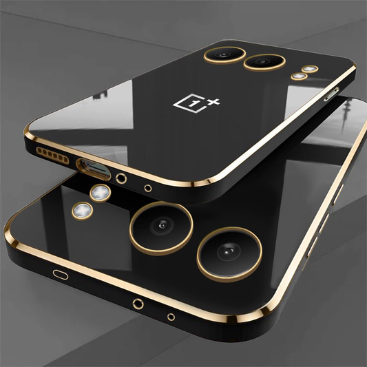 ONEPLUS NORD 4 5G ULTRA-SHINE GOLD ELECTROPLATED LUXURIOUS  BACK CASE WITH CAMERA PROTECTION