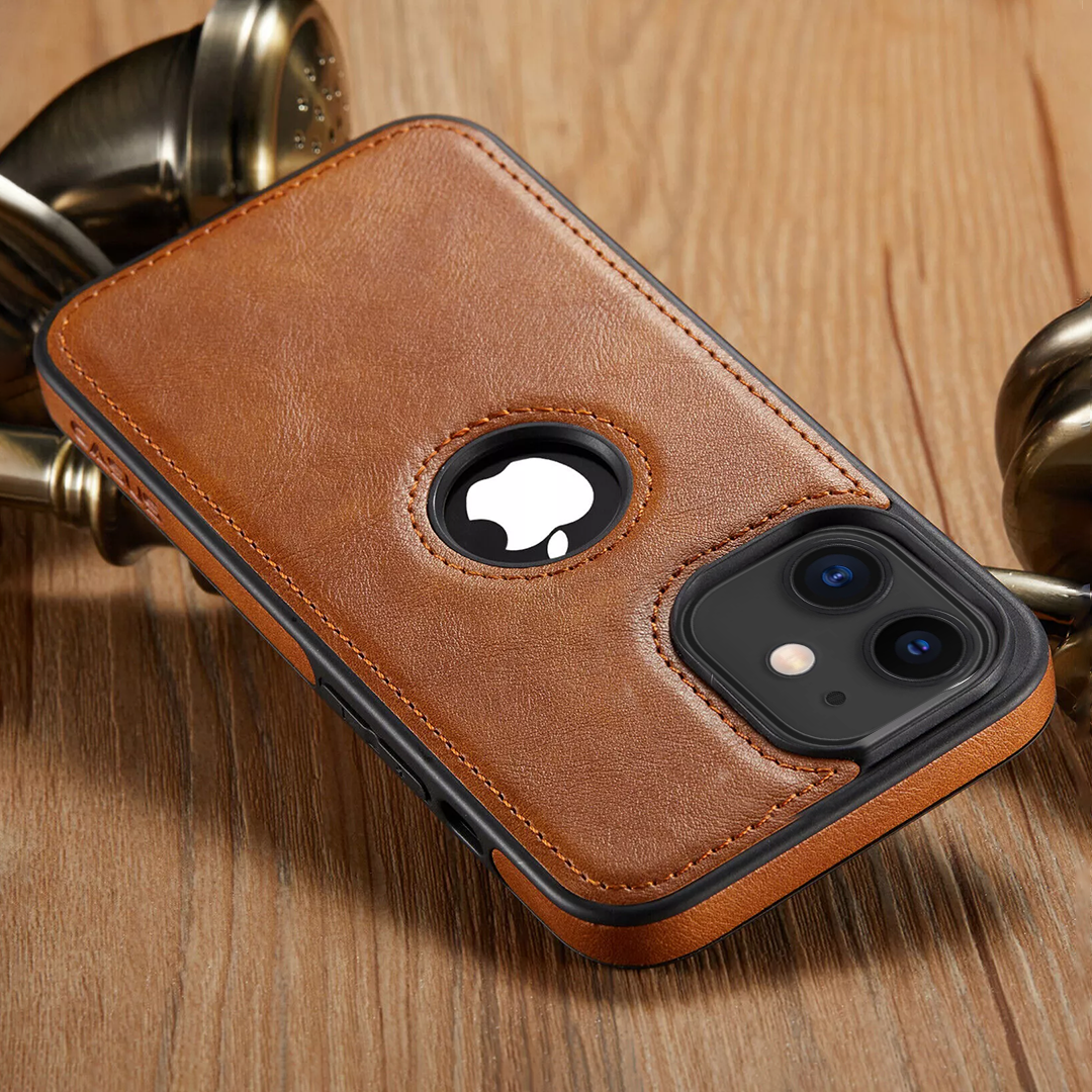 IPHONE 13/PRO/MAX 5G Drop Protection | Raised Camera Edges Protective Back Leather Case
