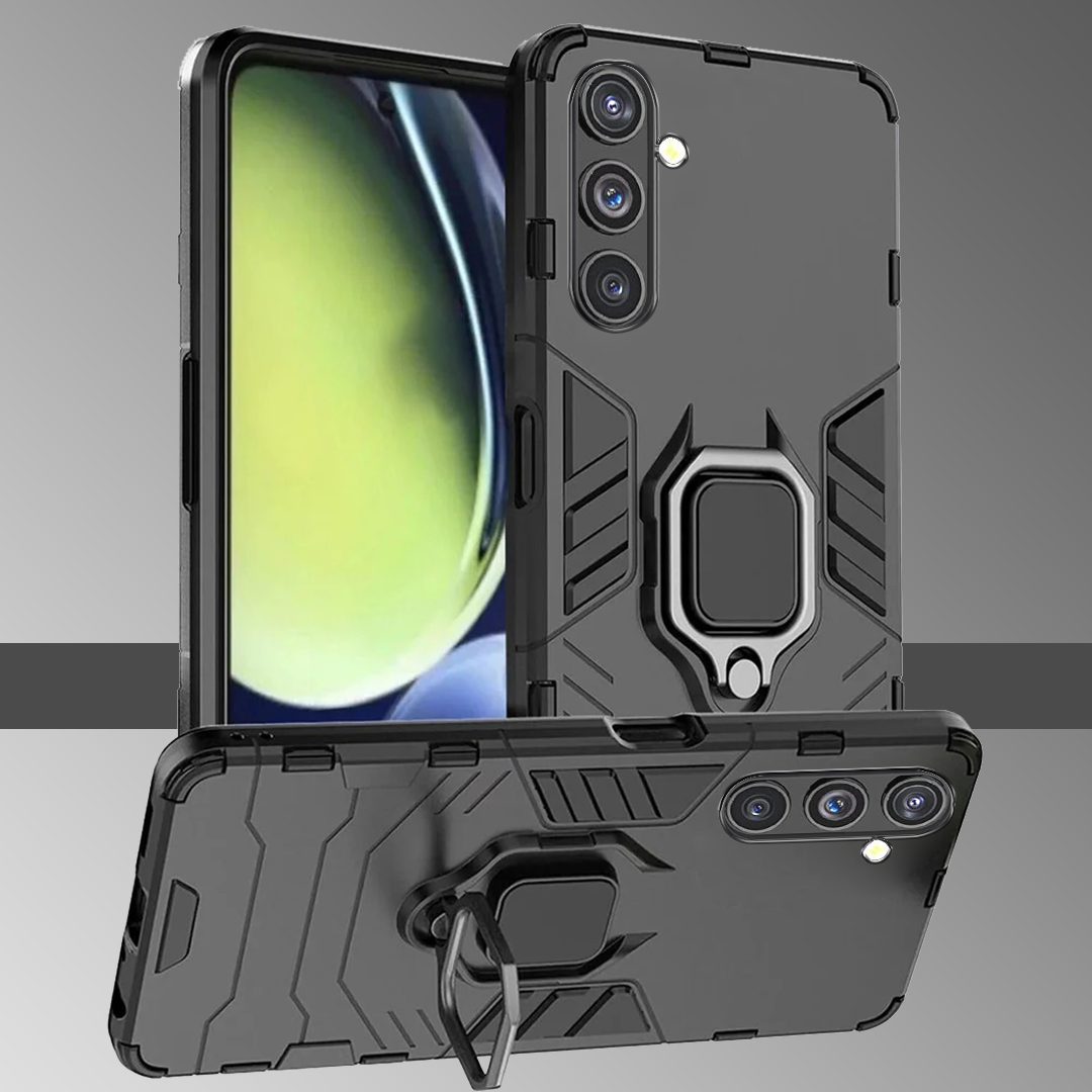 GALAXY A56 5G Black Panther Metal Bracket Shockproof Protective Back Case