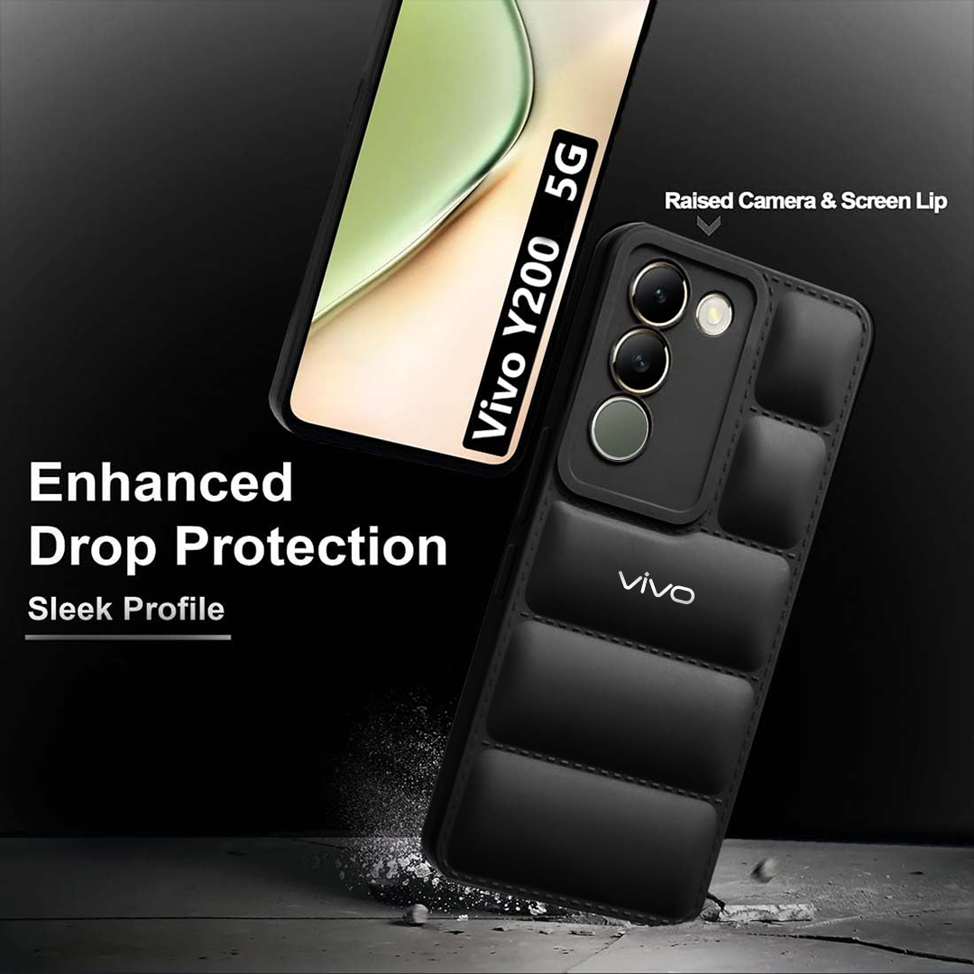 VIVO Y200E 5G The Puffer Edition Soft Material Down Jacket Phone Case