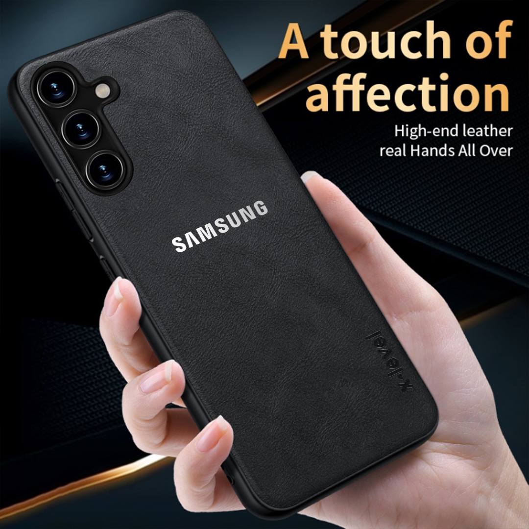 GALAXY A56/A36 5G  Business Style PU LEATHER PROTECTIVE BACK CASE WITH CAMERA PROTECTION
