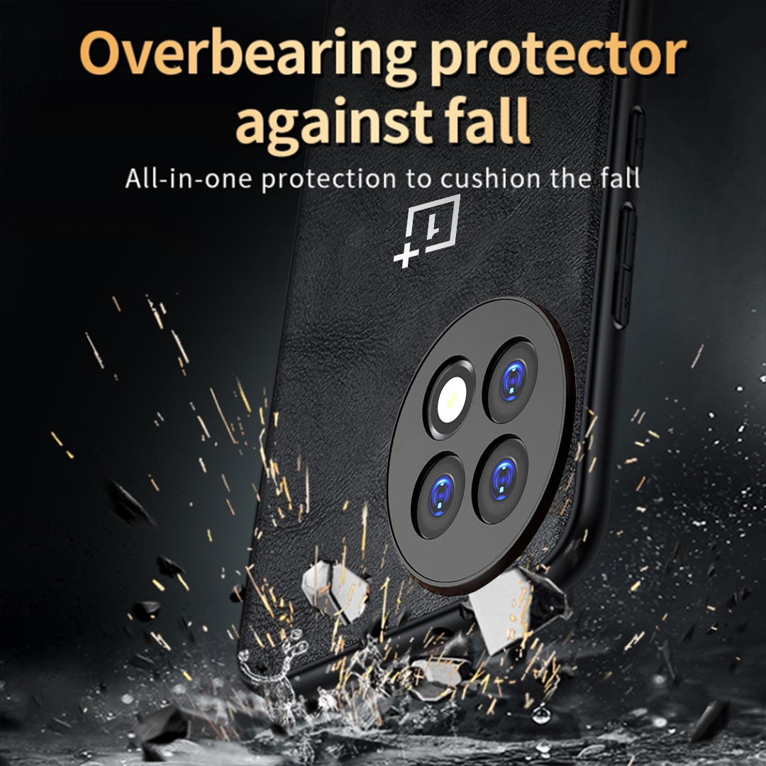 ONEPLUS 13R 5G Business Style PU LEATHER PROTECTIVE BACK CASE WITH CAMERA PROTECTION