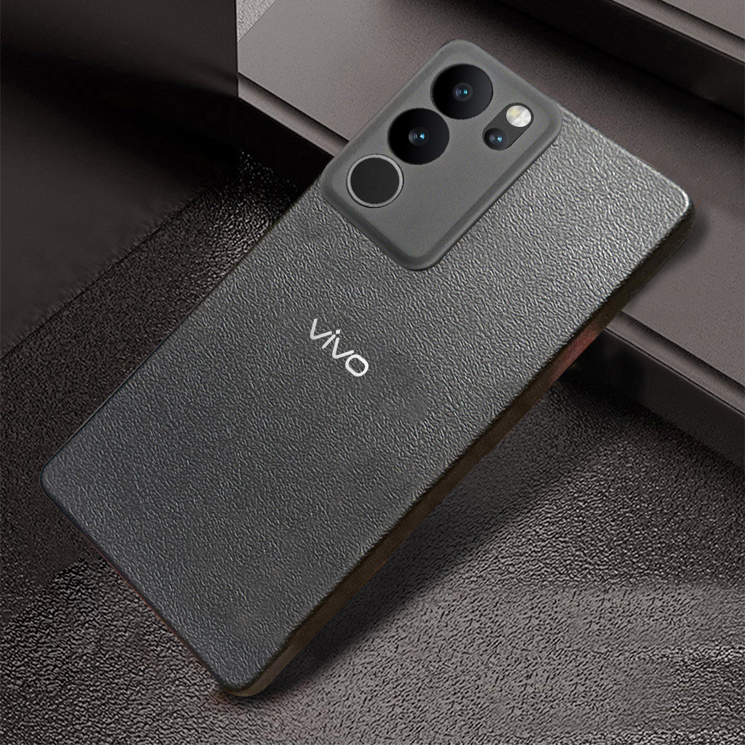 Vivo V29 5G Solid Color Leather Texture Matte Phone Back Case