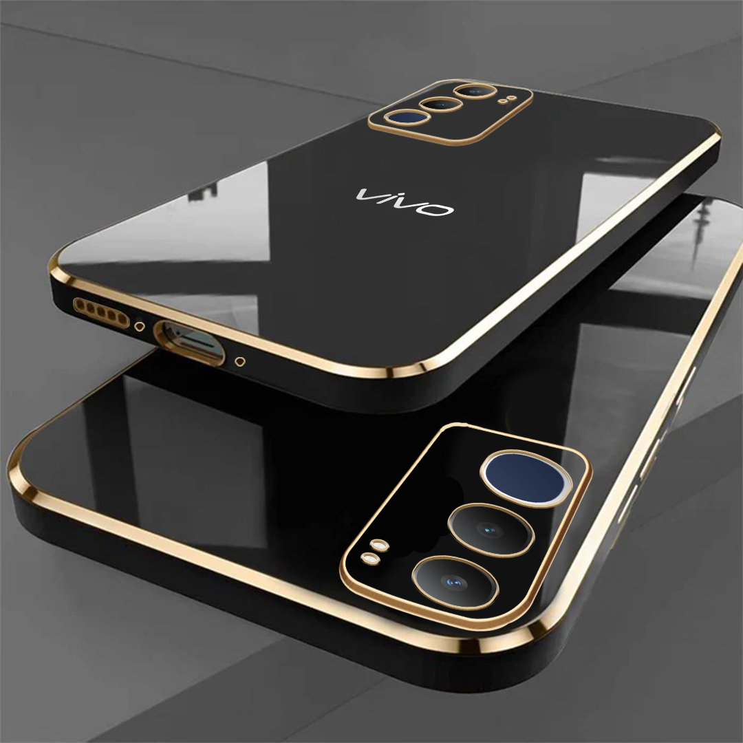 VIVO Y29 5G ULTRA-SHINE GOLD ELECTROPLATED LUXURIOUS  BACK CASE WITH CAMERA PROTECTION