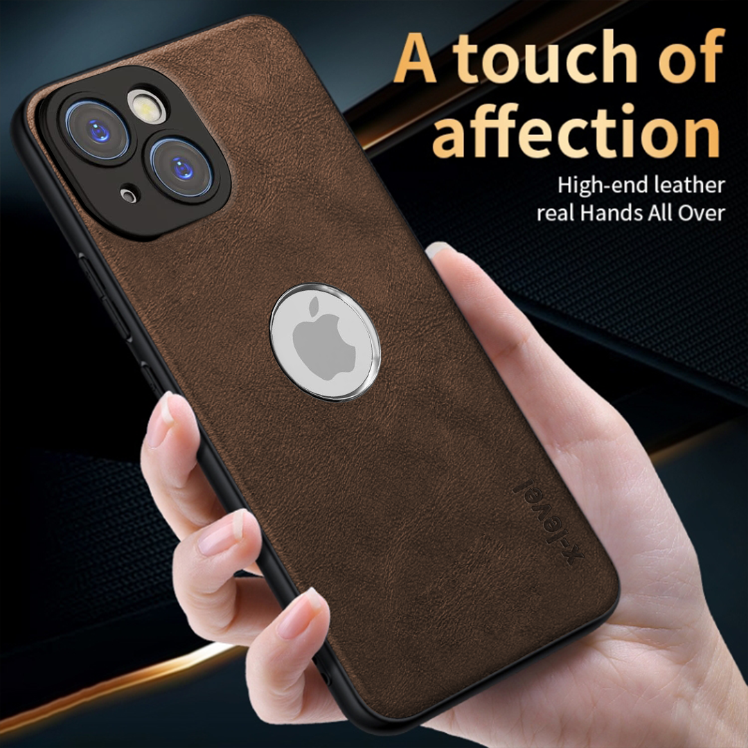 IPHONE 14 PLUS 5G Business Style PU LEATHER PROTECTIVE BACK CASE WITH CAMERA PROTECTION