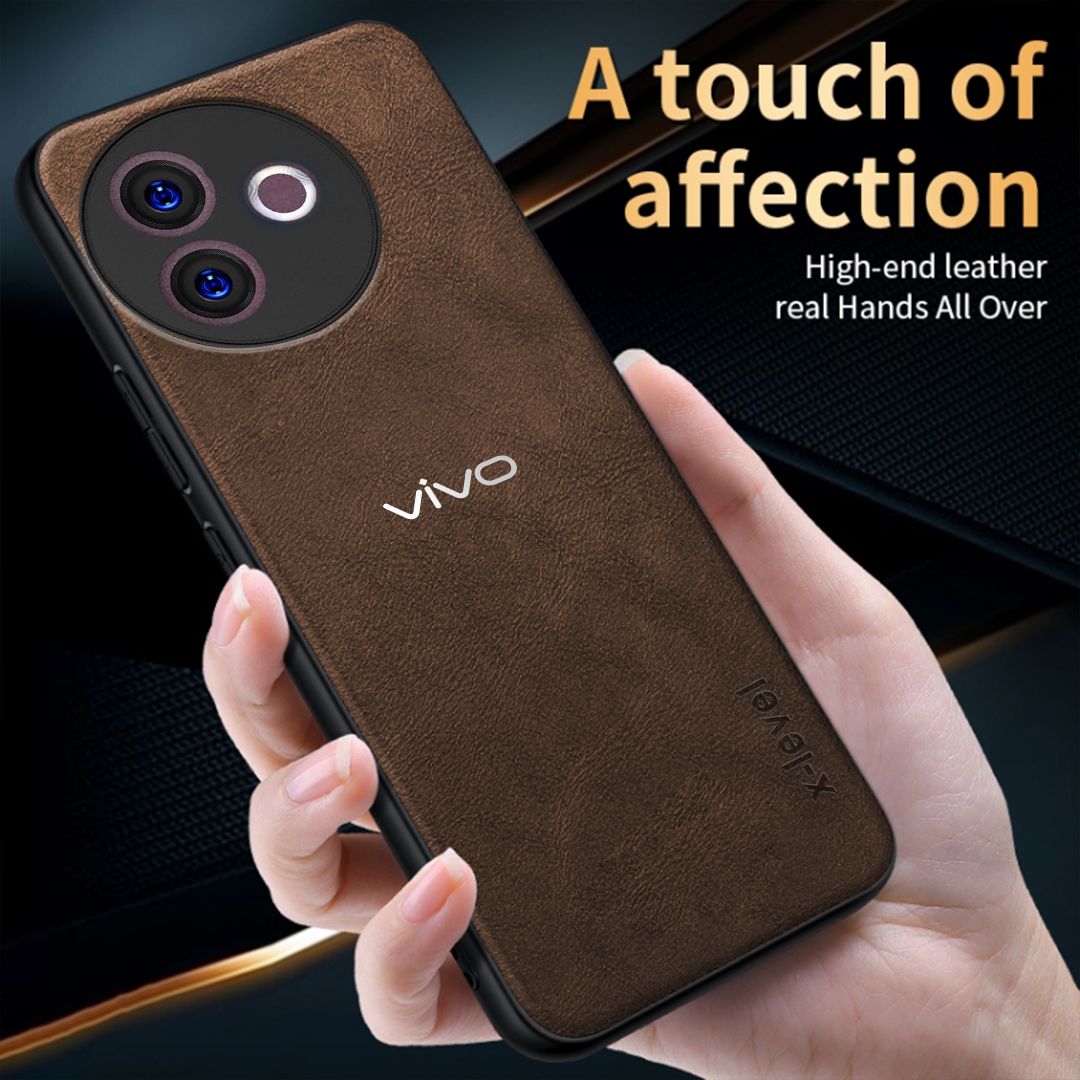 VIVO Y39 5G  Business Style  PU LEATHER PROTECTIVE BACK CASE WITH CAMERA PROTECTION