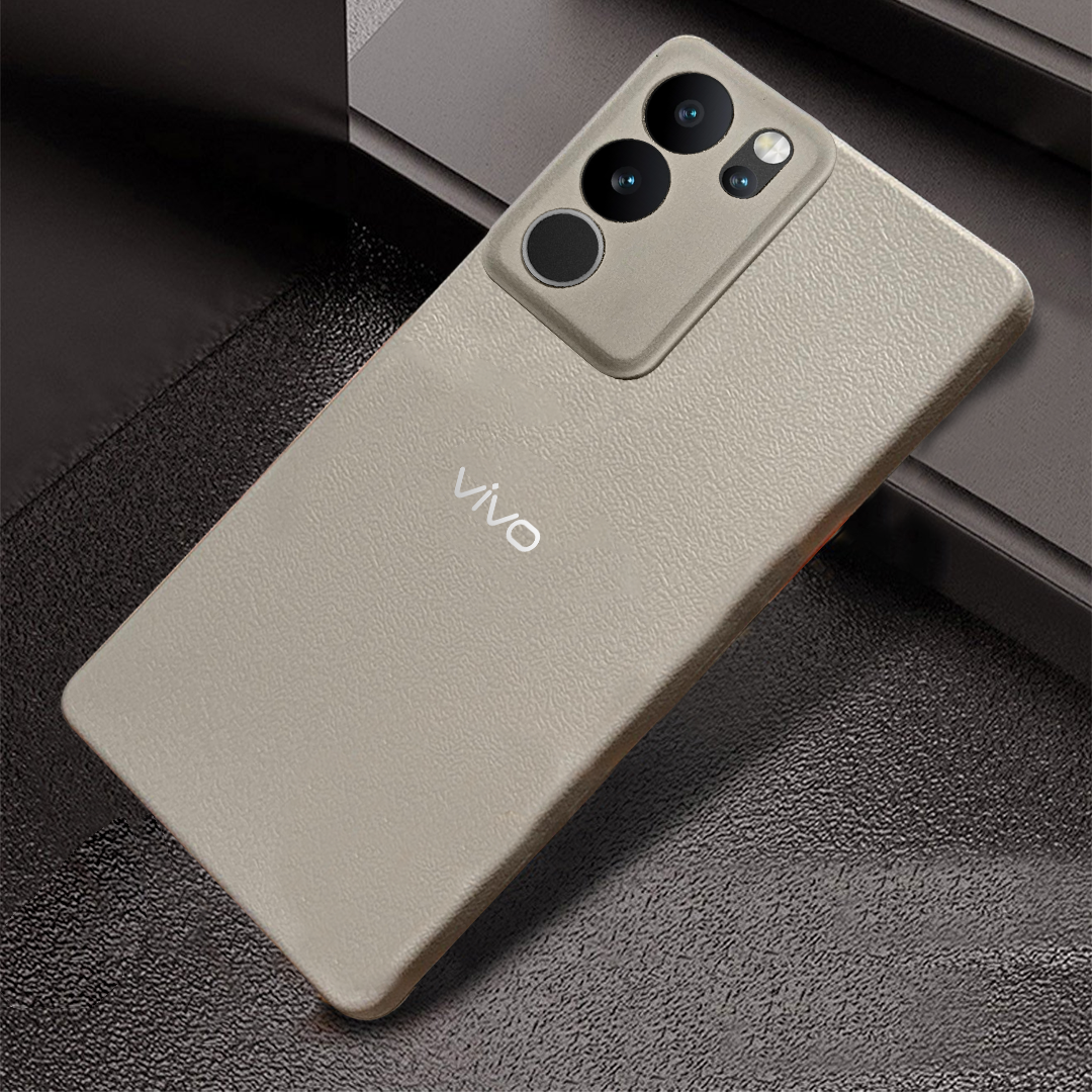 Vivo V29 5G Solid Color Leather Texture Matte Phone Back Case