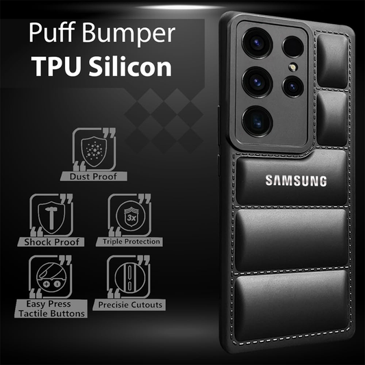Galaxy S23 ULTRA The Puffer Edition Soft Material Down Jacket Phone Case