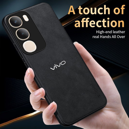 VIVO Y29 5G Business Style PU LEATHER PROTECTIVE BACK CASE WITH CAMERA PROTECTION