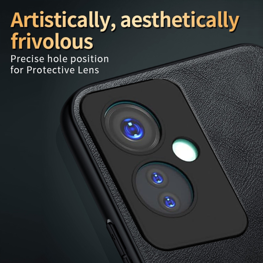 OPPO A79 5G Business Style PU LEATHER PROTECTIVE BACK CASE WITH CAMERA PROTECTION