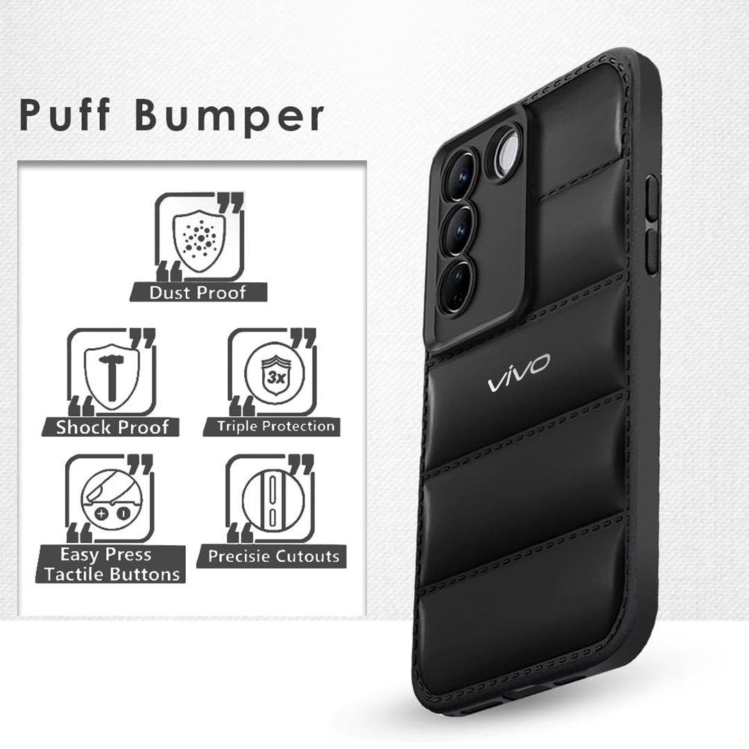 VIVO V27 5G The Puffer Edition Soft Material Down Jacket Phone Case