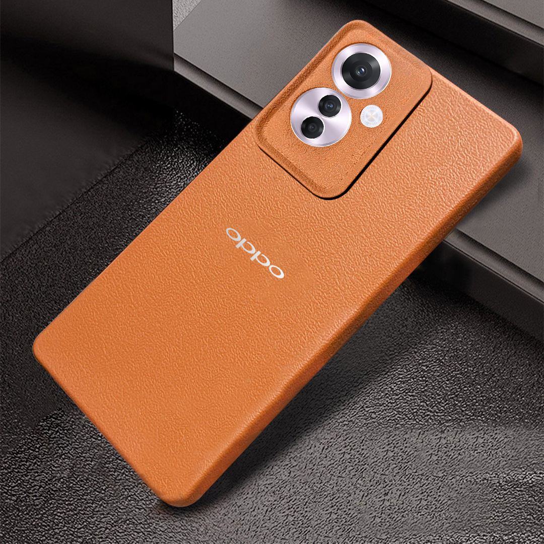 OPPO F25 PRO 5G Solid Color Leather Texture Matte Phone Back Case