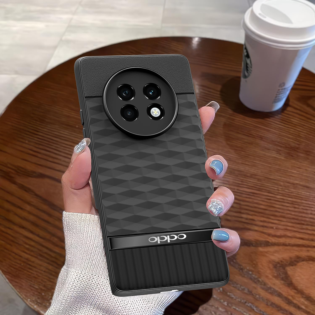 OPPO F27 PRO PLUS 5G 3D Hexa Cube Design Drop Protection | Camera Protection TPU Back Case