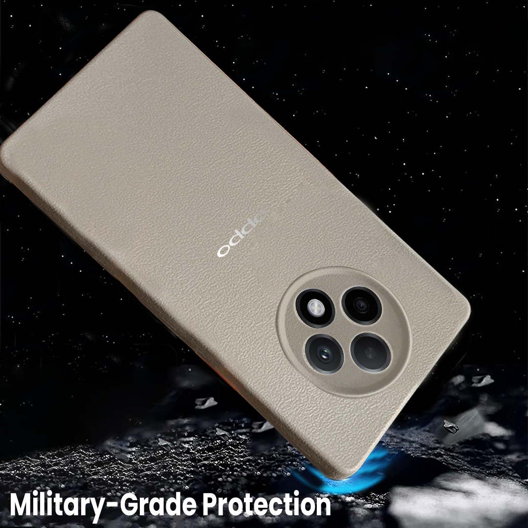 Oppo F27 5G Solid Color Leather Texture Matte Phone Back Case