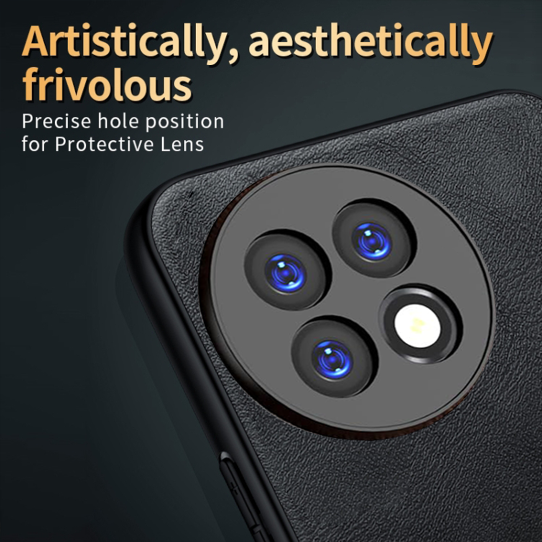 ONEPLUS 13R 5G Business Style PU LEATHER PROTECTIVE BACK CASE WITH CAMERA PROTECTION