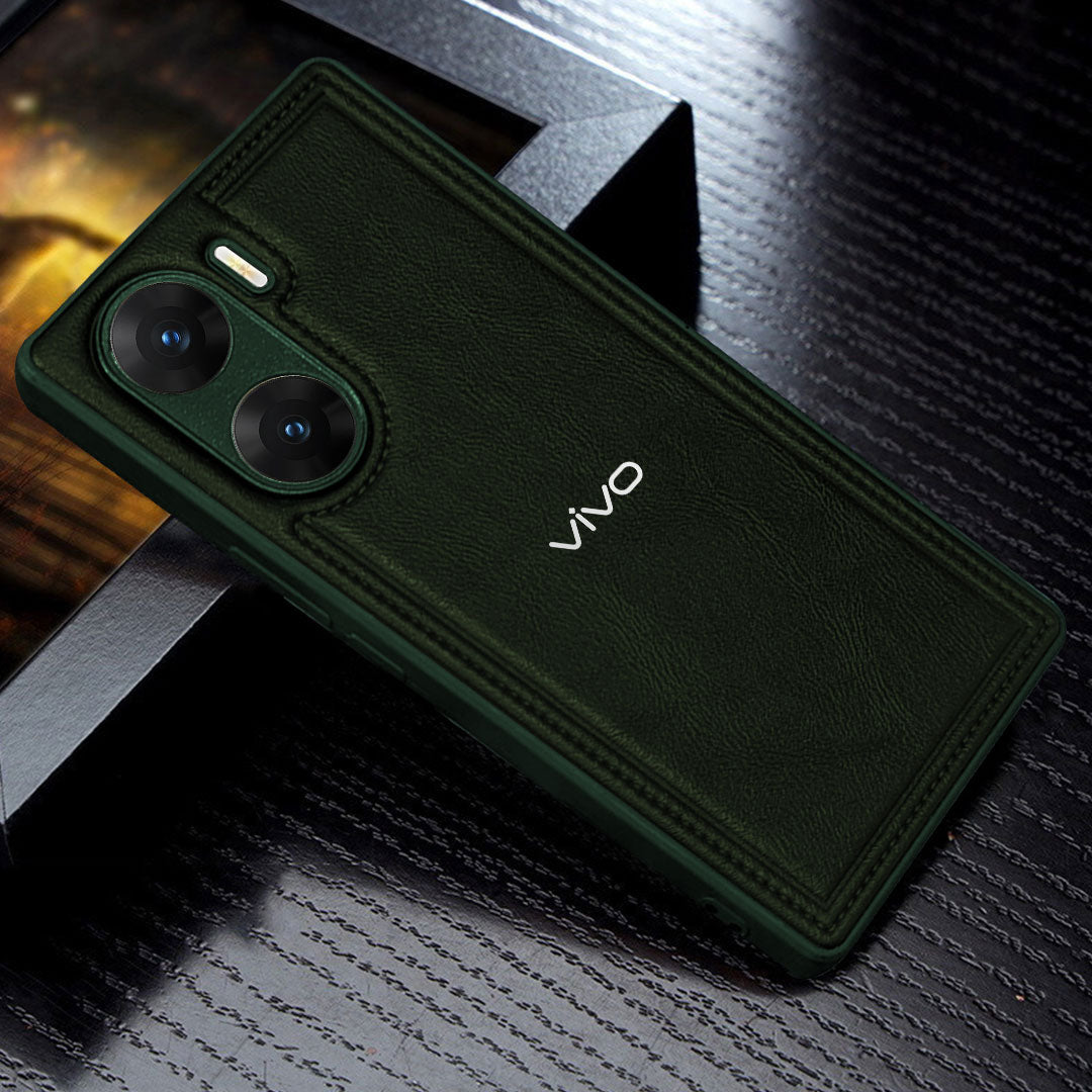 VIVO V29E 5G Vintage Leather Stitched Protective Back Case