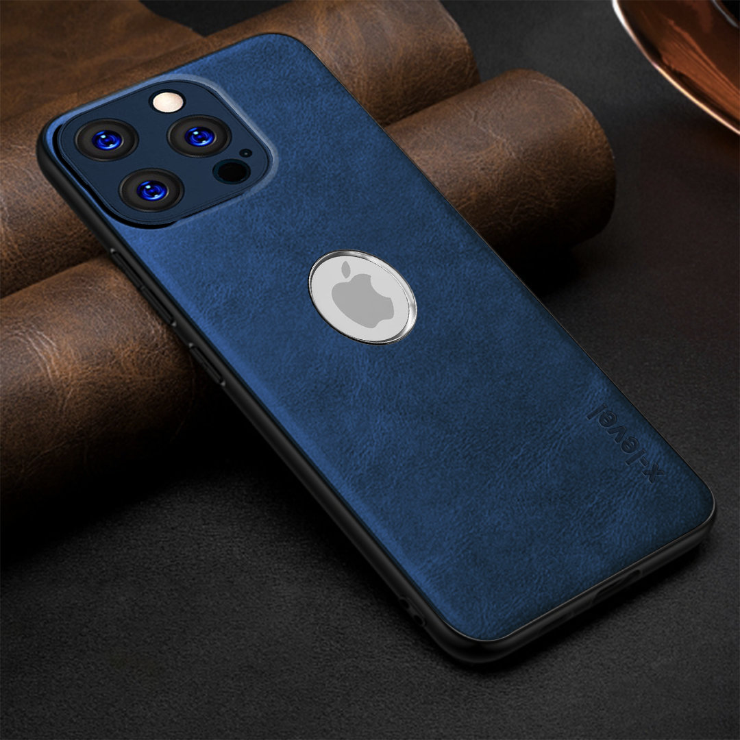 IPHONE 14 PRO 5G Business Style PU LEATHER PROTECTIVE BACK CASE WITH CAMERA PROTECTION