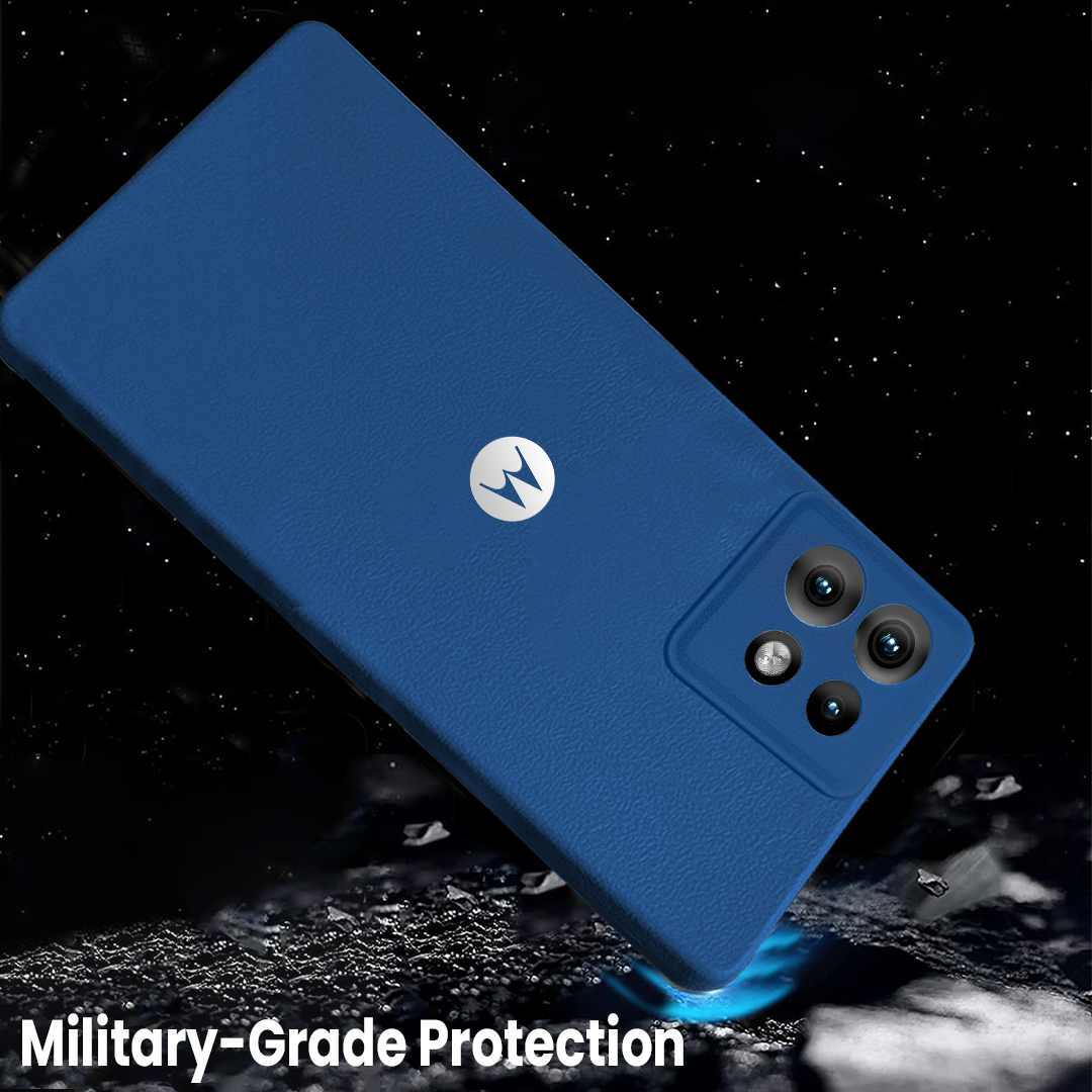 MOTO EDGE 50 NEO 5G Solid Color Leather Texture Matte Phone Back Case