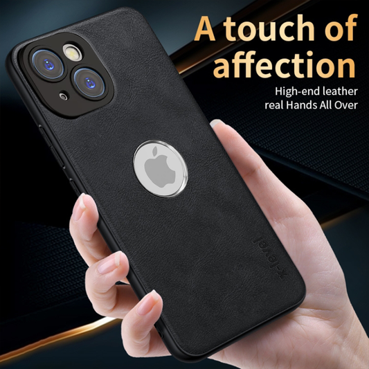 IPHONE 13 5G Business Style PU LEATHER PROTECTIVE BACK CASE WITH CAMERA PROTECTION
