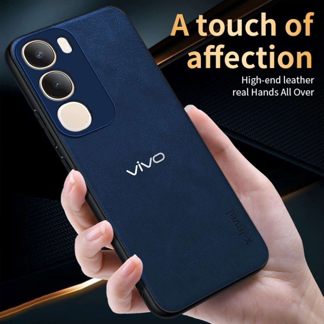 VIVO Y29 5G Business Style PU LEATHER PROTECTIVE BACK CASE WITH CAMERA PROTECTION