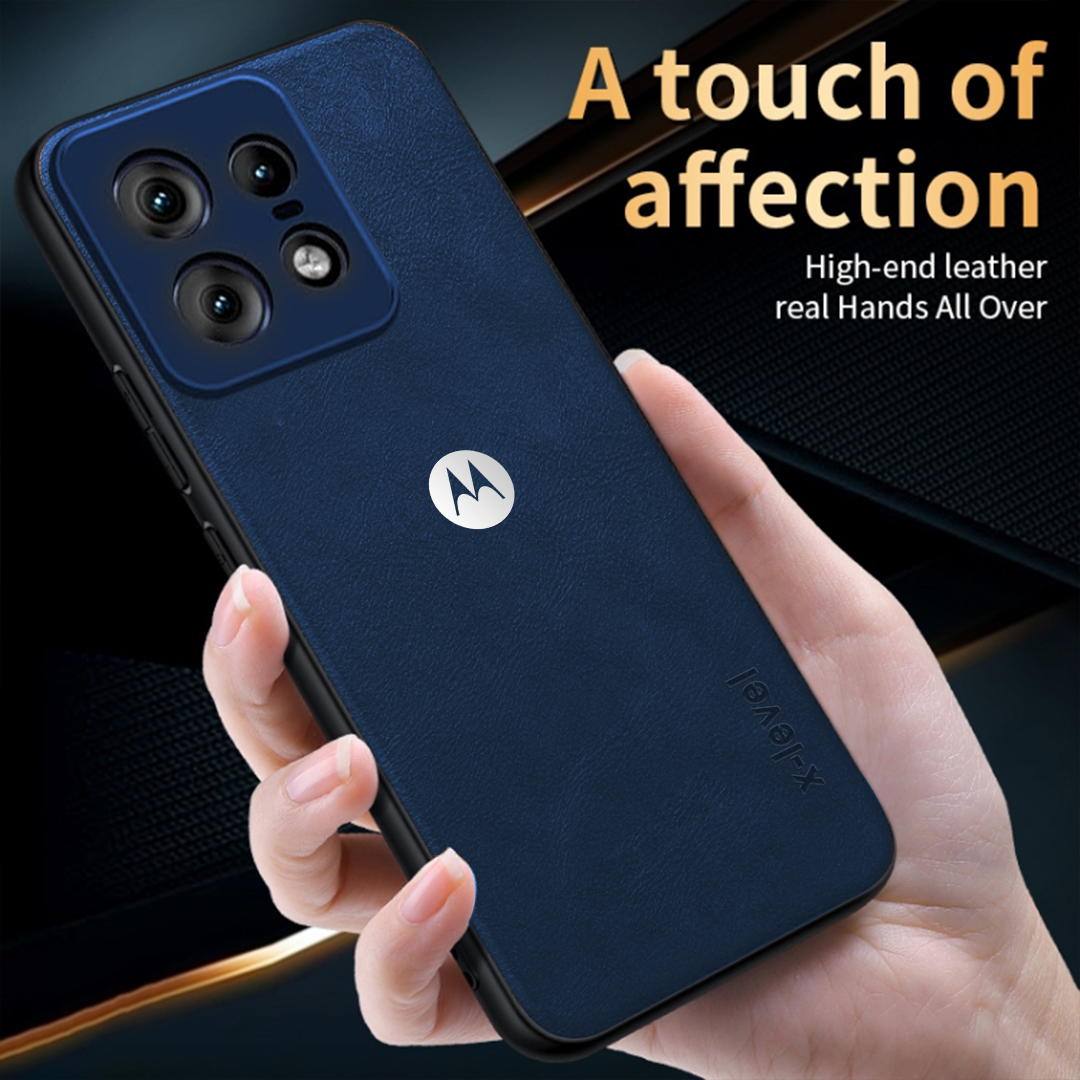 MOTO EDGE 50 PRO 5G  Business Style PU LEATHER PROTECTIVE BACK CASE WITH CAMERA PROTECTION