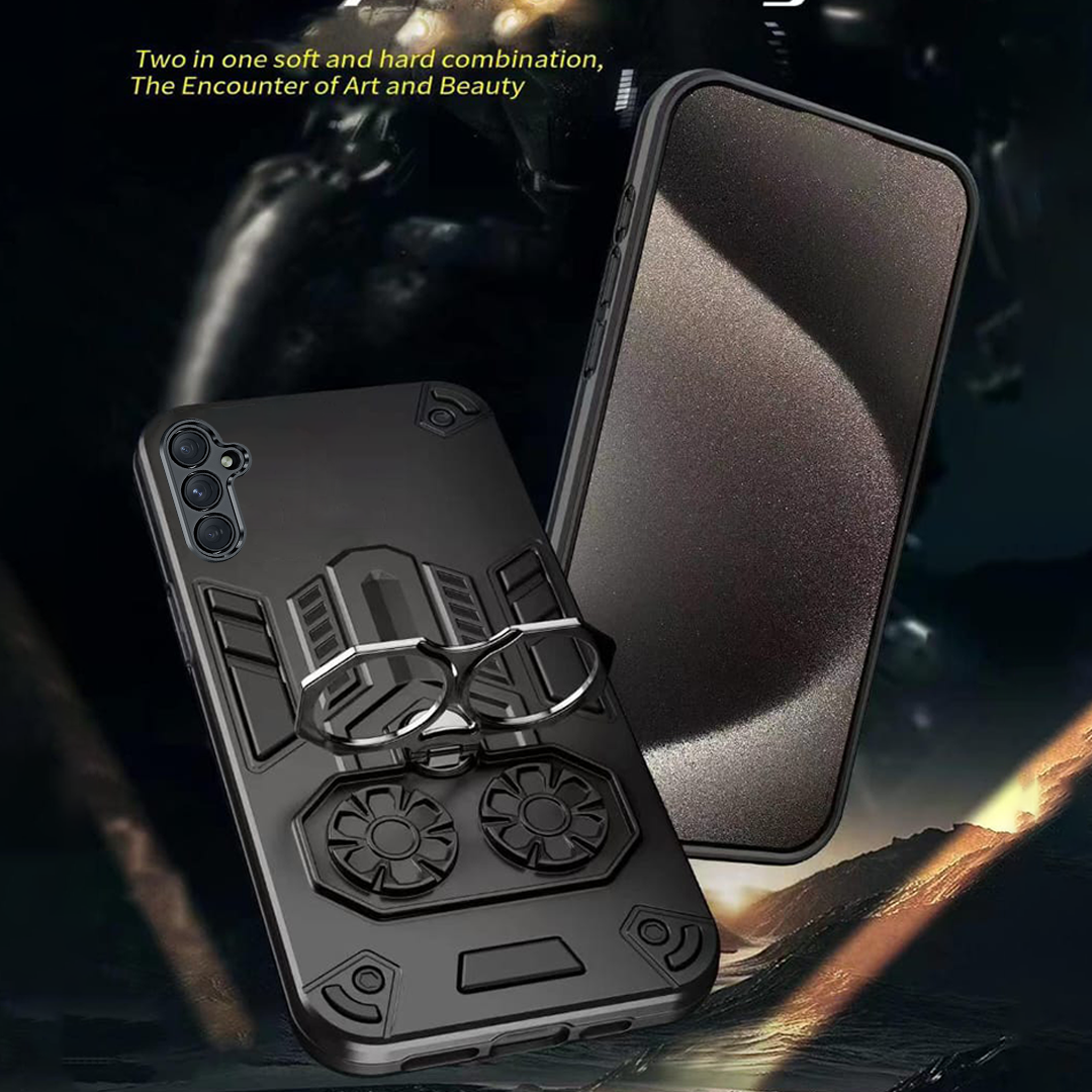 Samsung Galaxy A54 5G Armor knight Series Camera Protection 2 in 1 Shockproof Phone Cover with Kickstand