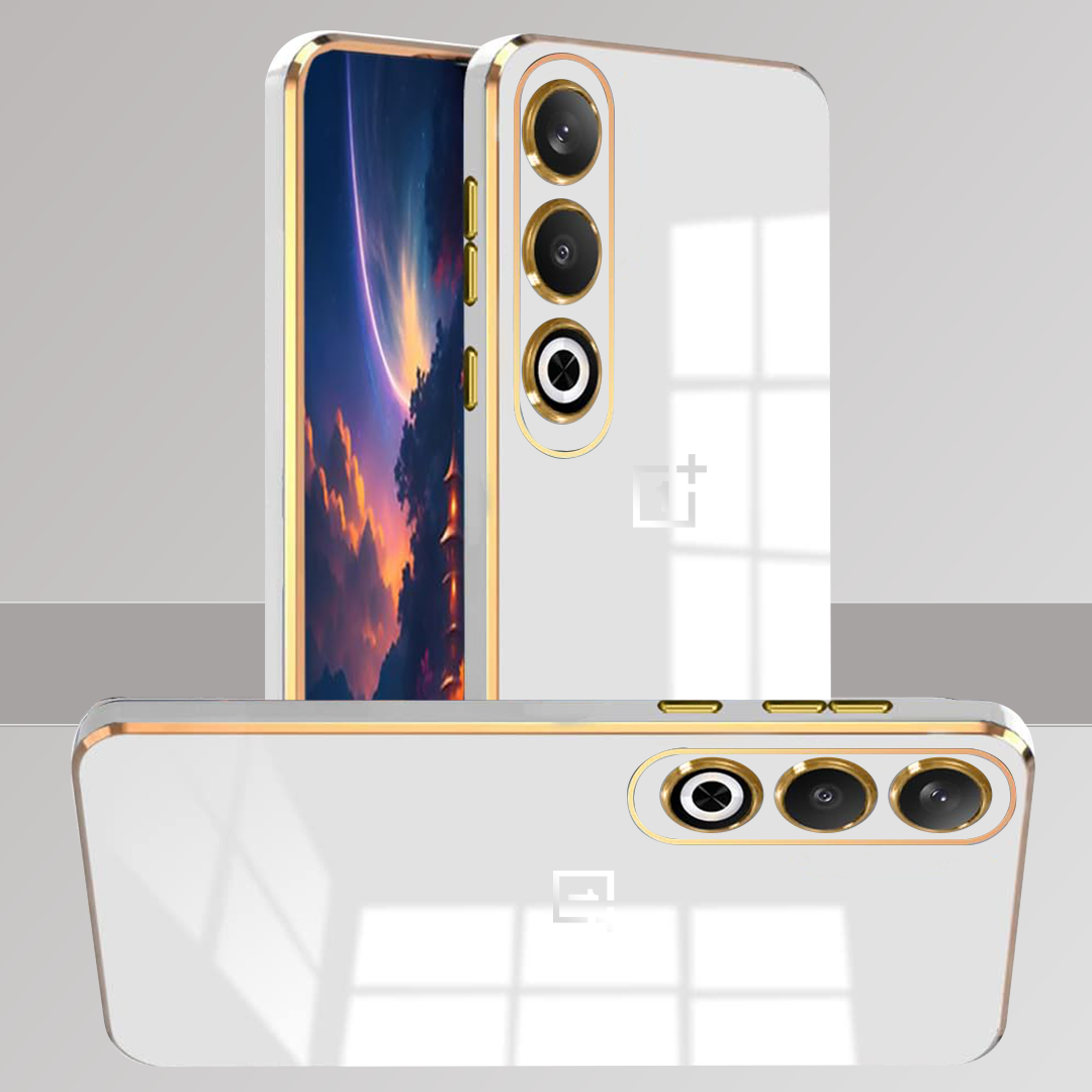 ONEPLUS NORD CE 4 5G ULTRA-SHINE GOLD ELECTROPLATED LUXURIOUS  BACK CASE WITH CAMERA PROTECTION