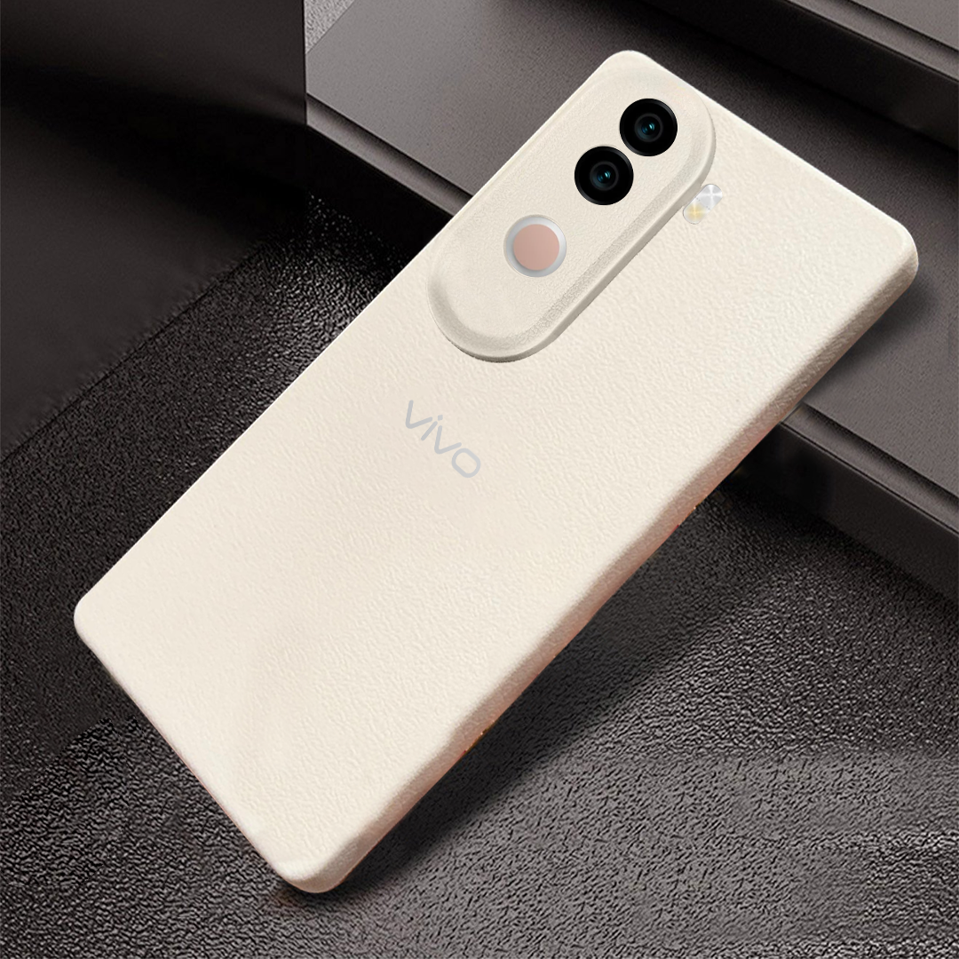 Vivo V40e 5G Solid Color Leather Texture Matte Phone Back Case