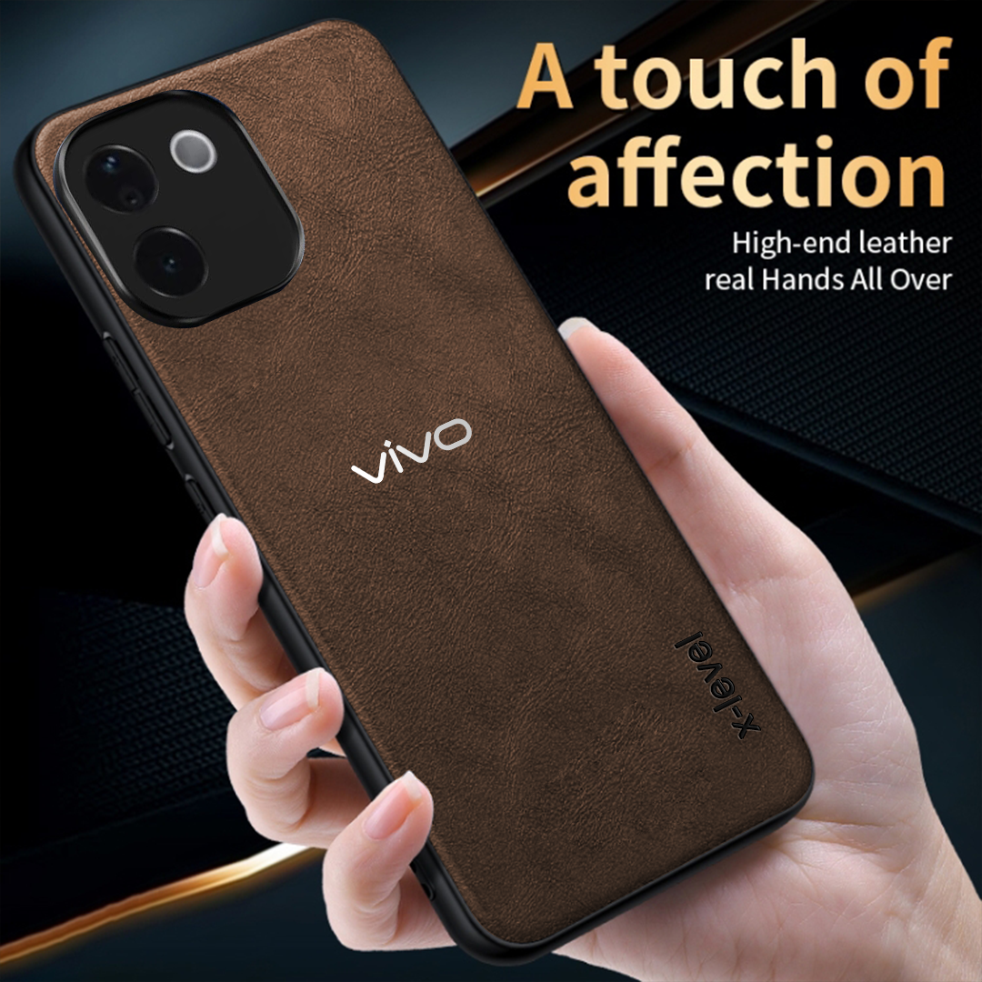 VIVO T3 PRO 5G  Business Style  PU LEATHER PROTECTIVE BACK CASE WITH CAMERA PROTECTION