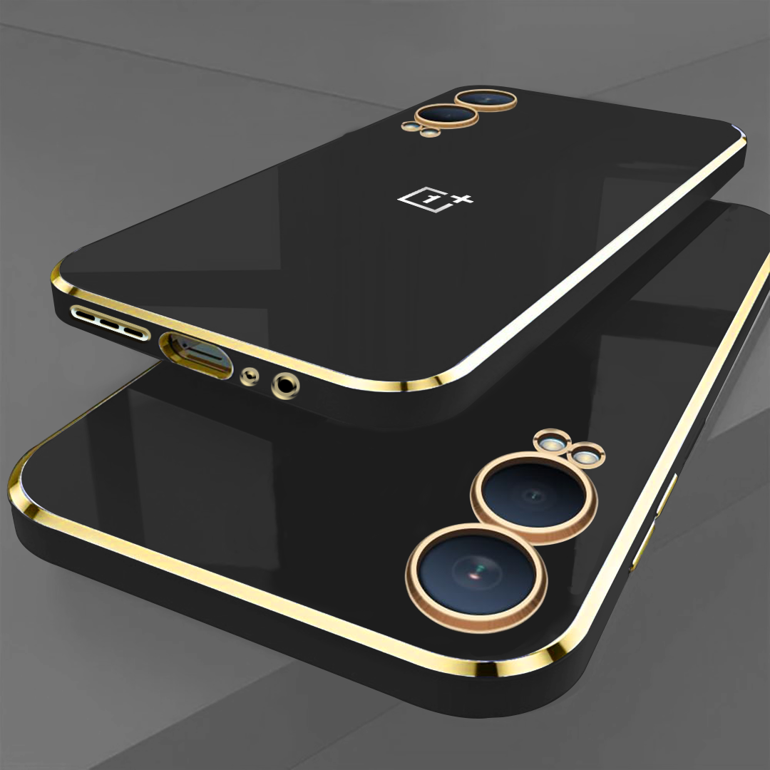ONEPLUS NORD CE 4/LITE 5G ULTRA-SHINE GOLD ELECTROPLATED LUXURIOUS BACK CASE WITH CAMERA PROTECTION
