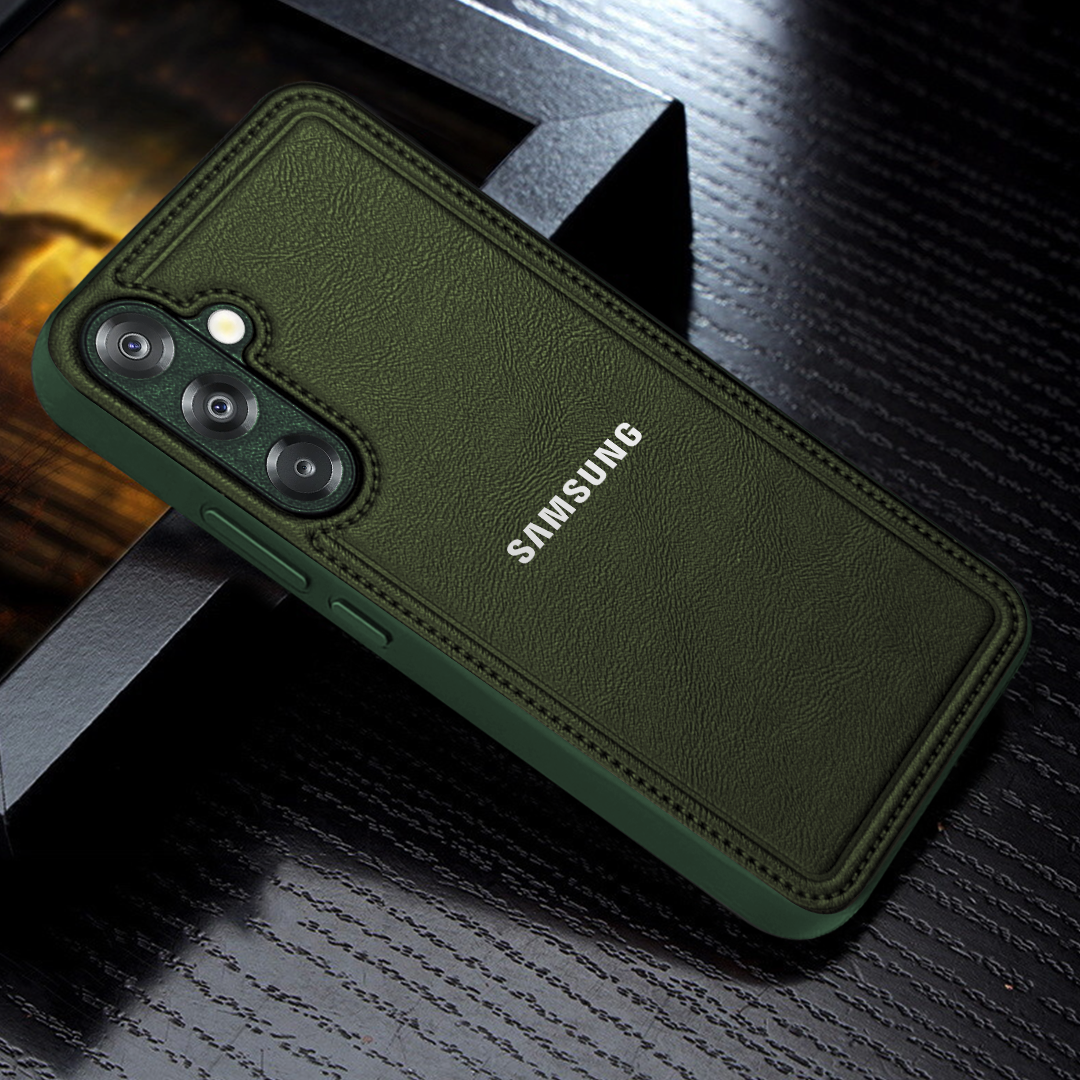 Samsung Galaxy A35 5G Vintage Leather Stitched Protective Back Case