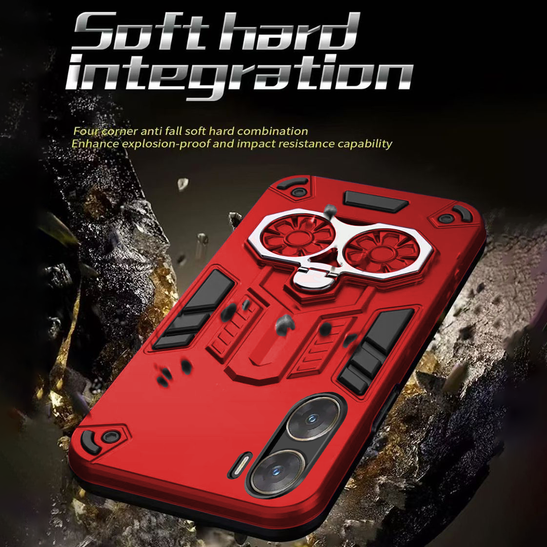 Vivo V29e 5G Armor knight Series Camera Protection 2 in 1 Shockproof Phone Cover with Kickstand