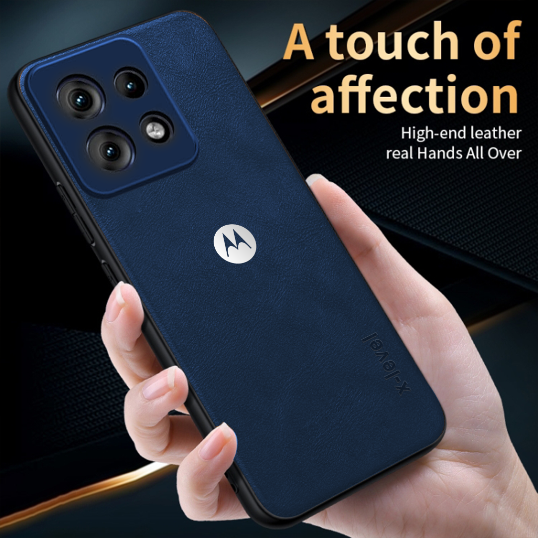 MOTO EDGE 50 NEO 5G  Business Style PU LEATHER PROTECTIVE BACK CASE WITH CAMERA PROTECTION